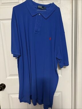 Polo by Ralph Lauren Royal Blue Short-Sleeve Polo with Red Pony